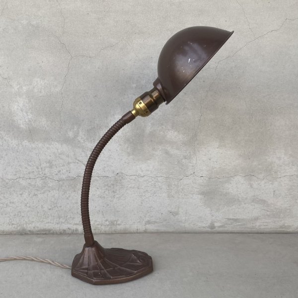 画像3: VINTAGE ANTIQUE  FARIES DESKLAMP ヴィンテージ アンティーク フェアリーズ デスクランプ スタンドライト 卓上ライト 照明 / コレクタブル グースネック 店舗什器 アメリカ (1) (3)