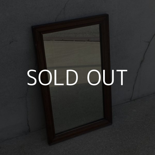 画像1: VINTAGE ANTIQUE WALL MIRROR ヴィンテージ アンティーク 鏡 ミラー 壁掛けミラー ウォールミラー / インテリア ウッド 木製 店舗什器 アメリカ (1) (1)
