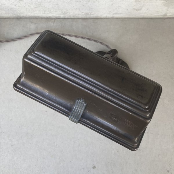 画像6: VINTAGE ANTIQUE DESKLAMP ヴィンテージ アンティーク デスクランプ スタンドライト 卓上ライト テーブルランプ 照明 / グースネック アイアン 鉄 店舗什器 アメリカ (6)