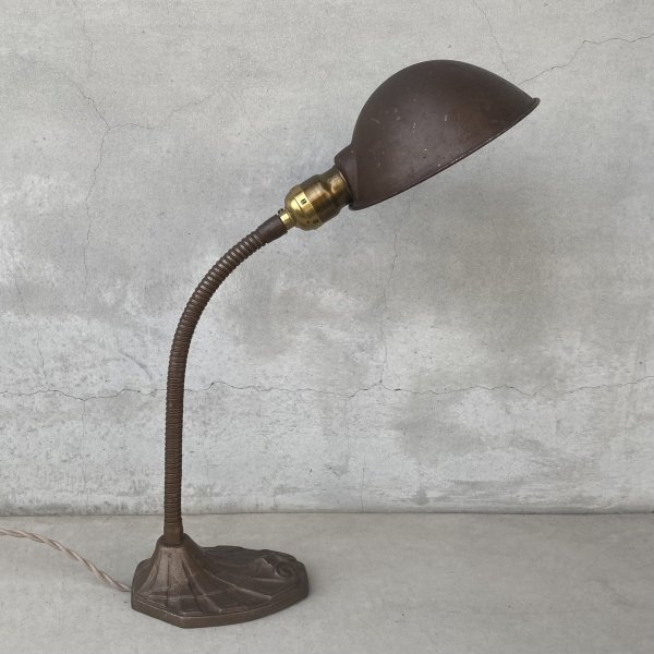 画像3: VINTAGE ANTIQUE FARIES DESKLAMP  ヴィンテージ アンティーク フェアリーズ デスクランプ スタンドライト 卓上ライト 照明 / コレクタブル グースネック  店舗什器 アメリカ (2) (3)