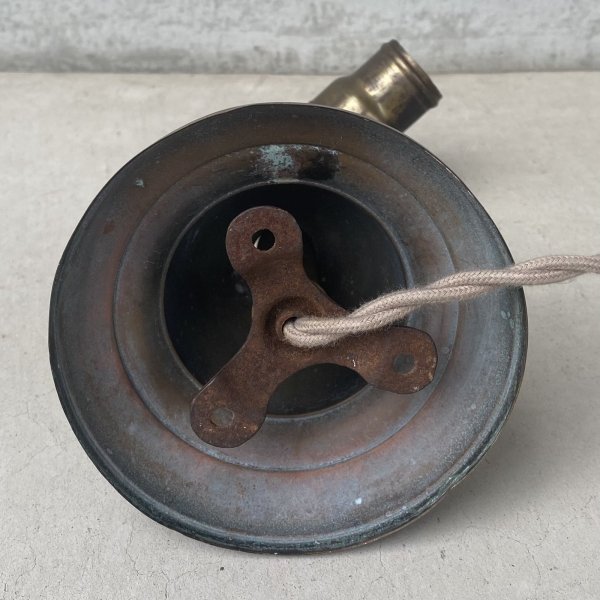 画像6: VINTAGE ANTIQUE LAMP LIGHT WALL LAMP ヴィンテージ アンティーク ライト ウォールランプ 壁付け照明 ブラケットランプ / ランプ 真鍮 店舗什器 アメリカ USA (2) (6)