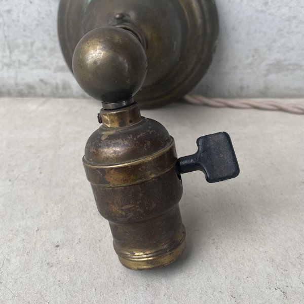 画像7: VINTAGE ANTIQUE LAMP LIGHT WALL LAMP ヴィンテージ アンティーク ライト ウォールランプ 壁付け照明 ブラケットランプ / ランプ 真鍮 店舗什器 アメリカ USA (3) (7)