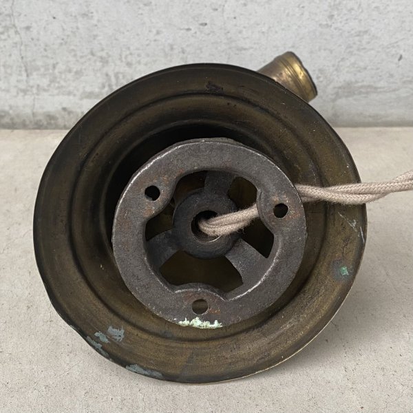 画像6: VINTAGE ANTIQUE LAMP LIGHT WALL LAMP ヴィンテージ アンティーク ライト ウォールランプ 壁付け照明 ブラケットランプ / ランプ 真鍮 店舗什器 アメリカ USA (3) (6)