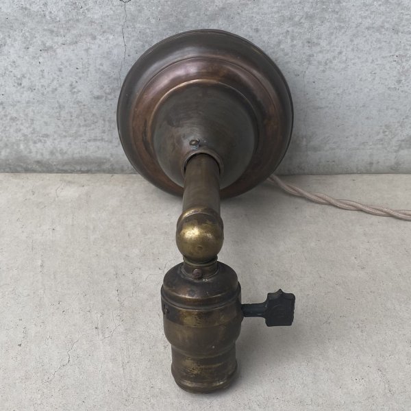 画像5: VINTAGE ANTIQUE LAMP LIGHT WALL LAMP ヴィンテージ アンティーク ライト ウォールランプ 壁付け照明 ブラケットランプ / ランプ 真鍮 店舗什器 アメリカ USA (2) (5)