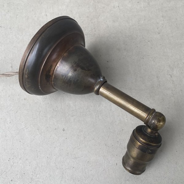 画像4: VINTAGE ANTIQUE LAMP LIGHT WALL LAMP ヴィンテージ アンティーク ライト ウォールランプ 壁付け照明 ブラケットランプ / ランプ 真鍮 店舗什器 アメリカ USA (2) (4)