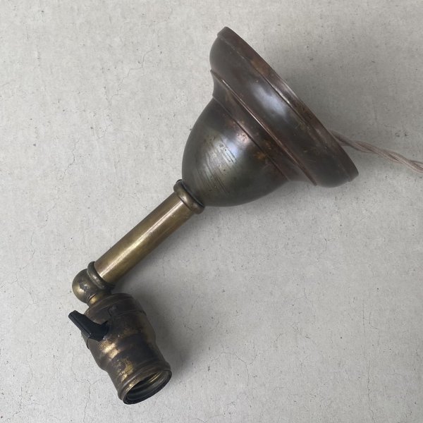 画像3: VINTAGE ANTIQUE LAMP LIGHT WALL LAMP ヴィンテージ アンティーク ライト ウォールランプ 壁付け照明 ブラケットランプ / ランプ 真鍮 店舗什器 アメリカ USA (2) (3)
