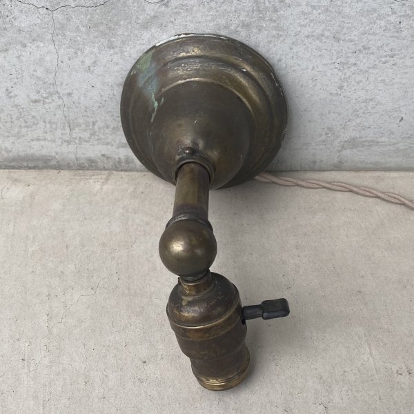 画像5: VINTAGE ANTIQUE LAMP LIGHT WALL LAMP ヴィンテージ アンティーク ライト ウォールランプ 壁付け照明 ブラケットランプ / ランプ 真鍮 店舗什器 アメリカ USA (3) (5)