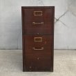 画像2: VINTAGE ANTIQUE  FILE CANINET ヴィンテージ アンティーク ファイルキャビネット /  チェスト 収納 引き出し 棚 アイアン 家具 茶色 オフィス  店舗什器 アメリカ (2)