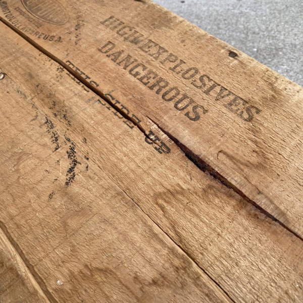 画像10: VINTAGE ANTIQUE WOOD CRATE WOODEN BOX DUPONT ヴィンテージ アンティーク ウッドボックス 木箱 / コレクタブル 収納 ケース ガレージ ガーデニング 店舗什器 アメリカ USA  (2) (10)