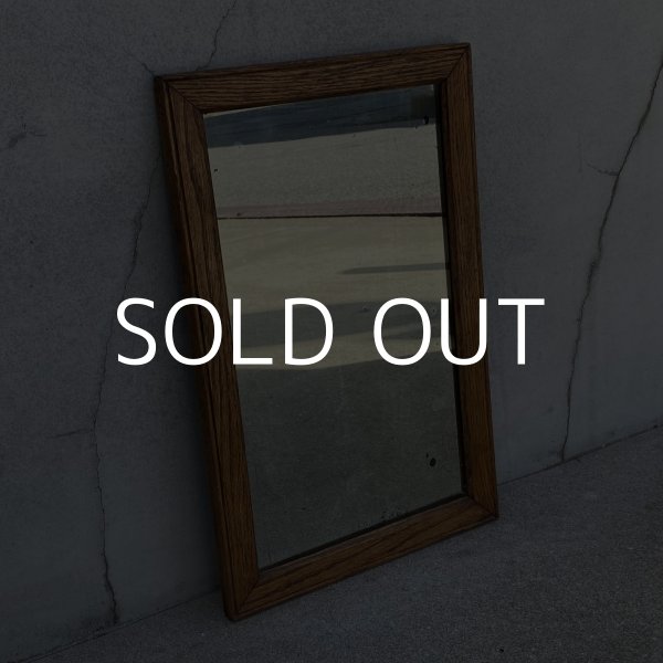 画像1: VINTAGE ANTIQUE WALL MIRROR ヴィンテージ アンティーク 鏡 ミラー 壁掛けミラー ウォールミラー / インテリア ウッド 木製 店舗什器 アメリカ (3) (1)