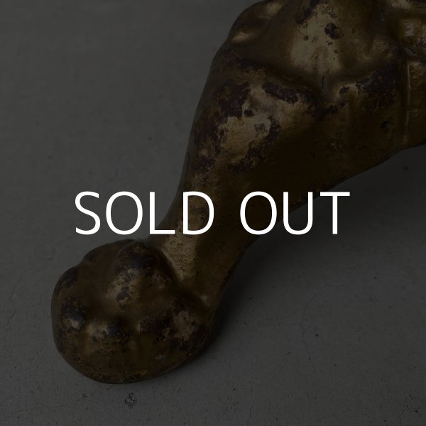 画像8: VINTAGE ANTIQUE FLAG STAND ヴィンテージ アンティーク フラッグスタンド 旗立て / ディスプレイ ツリースタンド キャストアイアン ゴールド 鋳物 店舗什器 アメリカ USA (8)