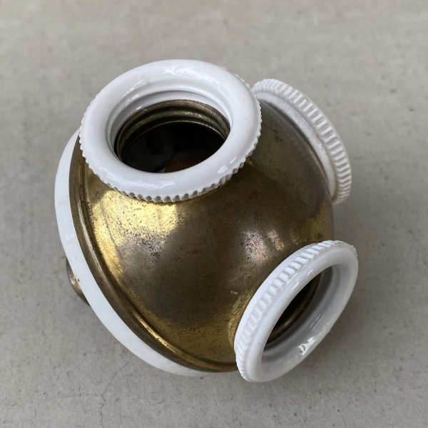 画像3: VINTAGE ANTIQUE CLUSTER SOCKET ヴィンテージ アンティーク クラスターソケット / ランプ ライト 3灯 コレクタブル インダストリアル 照明 アメリカ USA  (3)