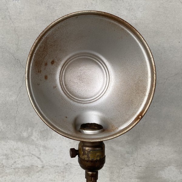 画像5: VINTAGE ANTIQUE DESKLAMP EAGLE ヴィンテージ アンティーク デスクランプ スタンドライト 卓上ライト 照明 / グースネック インダストリアル アイアン 鉄 店舗什器 アメリカ (5)