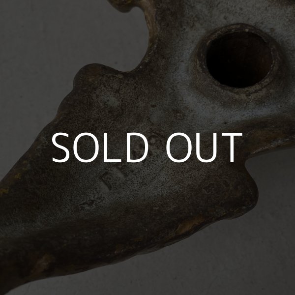 画像9: VINTAGE ANTIQUE FLAG STAND ヴィンテージ アンティーク フラッグスタンド 旗立て / ディスプレイ ツリースタンド キャストアイアン ゴールド 鋳物 店舗什器 アメリカ USA (9)