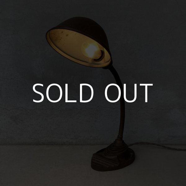 画像12: VINTAGE ANTIQUE DESKLAMP EAGLE ヴィンテージ アンティーク デスクランプ スタンドライト 卓上ライト 照明 / グースネック インダストリアル アイアン 鉄 店舗什器 アメリカ (12)