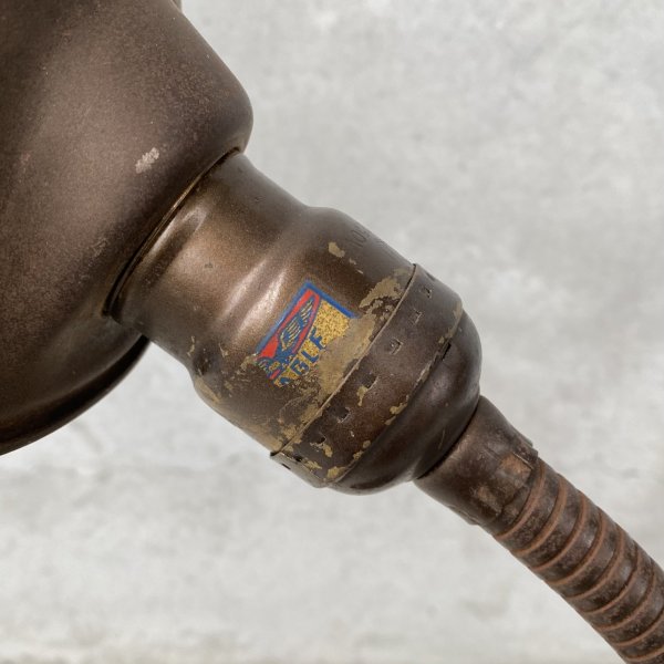 画像6: VINTAGE ANTIQUE DESKLAMP EAGLE ヴィンテージ アンティーク デスクランプ スタンドライト 卓上ライト 照明 / グースネック インダストリアル アイアン 鉄 店舗什器 アメリカ (6)