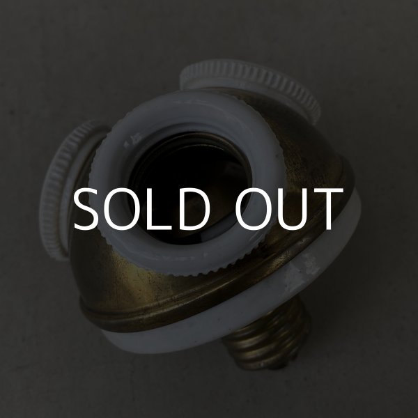 画像5: VINTAGE ANTIQUE CLUSTER SOCKET ヴィンテージ アンティーク クラスターソケット / ランプ ライト 3灯 コレクタブル インダストリアル 照明 アメリカ USA  (5)