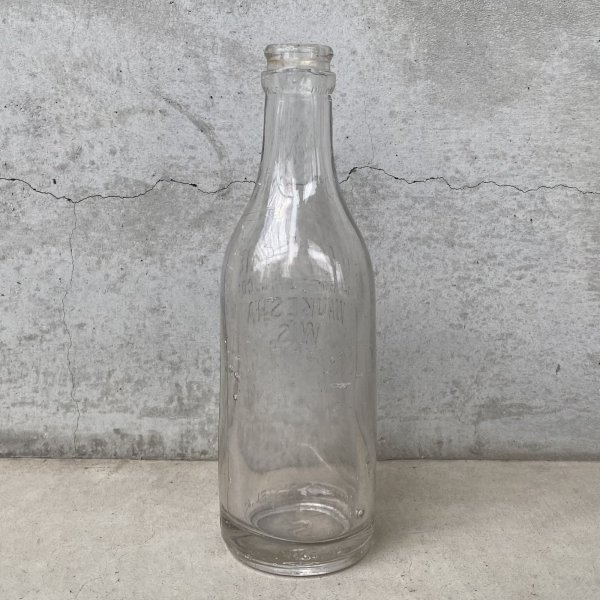 画像2: VINTAGE ANTIQUE SUPREME BOTTLING CO. ヴィンテージ アンティーク ガラス瓶 ガラスボトル  / ガラス ディスプレイ インテリア 花瓶  アメリカ USA (1) (2)