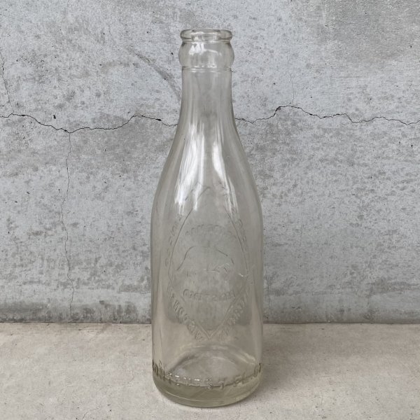 画像2: VINTAGE ANTIQUE BOTTLE BADGER STATE CO. ヴィンテージ アンティーク ガラス瓶 ガラスボトル  / ガラス ディスプレイ インテリア 花瓶  アメリカ USA (3) (2)
