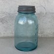 画像3: VINTAGE ANTIQUE BALL MASON JAR ヴィンテージ アンティーク ボール メイソンジャー ガラス瓶 アメリカ / ディスプレイ ボトル 小物入れ ブルー 青色 店舗什器 (3) (3)