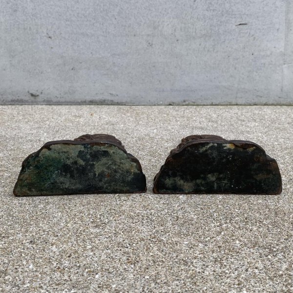 画像5: VINTAGE ANTIQUE INDIAN BOOKENDS ヴィンテージ アンティーク インディアン ブックエンド ブックスタンド / 本立て コレクタブル インテリア オブジェ ネイティブアメリカン アメリカ (2) (5)