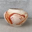 画像3: VINTAGE ANTIQUE NEMADJI POTTERY INDIAN ヴィンテージ アンティーク ネマジ ポタリー 陶器 花瓶 / インディアン コレクタブル オブジェ インテリア 鉢 壺 フラワーベース  赤色 アメリカ (3)