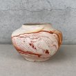 画像4: VINTAGE ANTIQUE NEMADJI POTTERY INDIAN ヴィンテージ アンティーク ネマジ ポタリー 陶器 花瓶 / インディアン コレクタブル オブジェ インテリア 鉢 壺 フラワーベース  赤色 アメリカ (4)