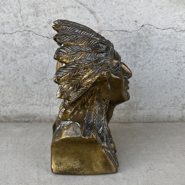 画像4: VINTAGE ANTIQUE INDIAN STATUE ヴィンテージ アンティーク インディアン オブジェ / コレクタブル インテリア 置物 雑貨 ネイティブアメリカン アメリカ (4) (4)