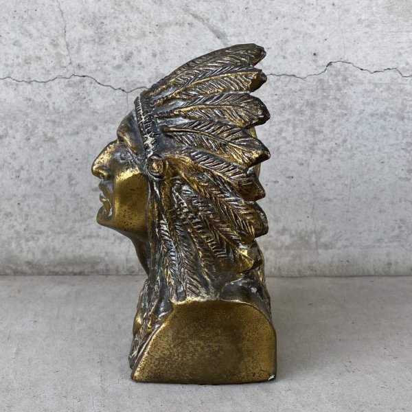 画像5: VINTAGE ANTIQUE INDIAN STATUE ヴィンテージ アンティーク インディアン オブジェ / コレクタブル インテリア 置物 雑貨 ネイティブアメリカン アメリカ (4) (5)