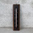 画像1: VINTAGE ANTIQUE THERMOMETER ヴィンテージ アンティーク 温度計 / コレクタブル オブジェ ディスプレイ ウッド 雑貨 木製 アメリカ (1) (1)