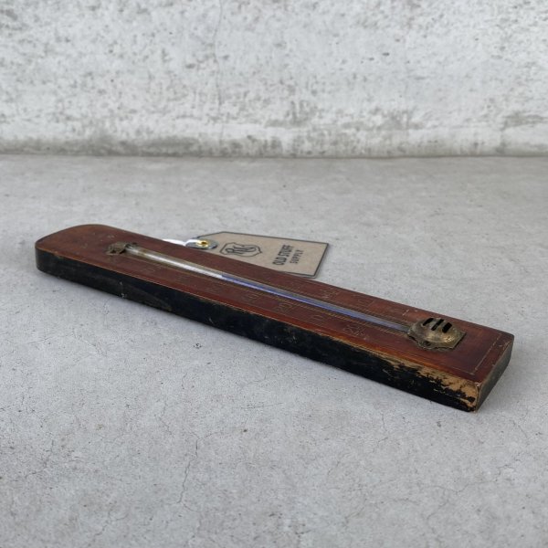 画像4: VINTAGE ANTIQUE  THERMOMETER ヴィンテージ アンティーク 温度計 / コレクタブル オブジェ ディスプレイ ウォールインテリア 雑貨 ウッド 木製 アメリカ (2) (4)