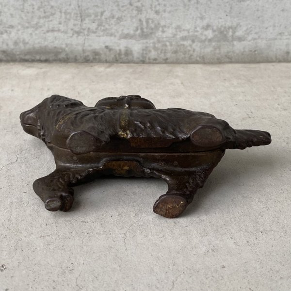 画像8: VINTAGE COINBANK PIGGY BANK  ST BERNARD ヴィンテージ 貯金箱 コインバンク / コレクタブル オブジェ キャストアイアン セントバーナード 犬 動物 鋳物 置物 アメリカ (1) (8)