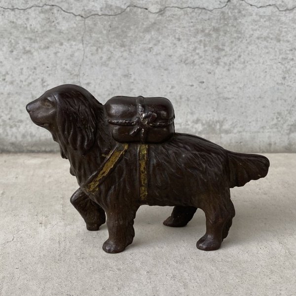 画像5: VINTAGE COINBANK PIGGY BANK  ST BERNARD ヴィンテージ 貯金箱 コインバンク / コレクタブル オブジェ キャストアイアン セントバーナード 犬 動物 鋳物 置物 アメリカ (1) (5)