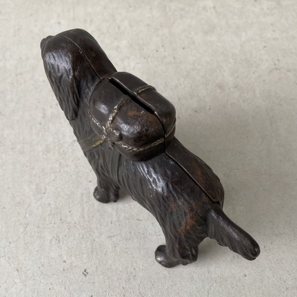 画像7: VINTAGE COINBANK PIGGY BANK  ST BERNARD ヴィンテージ 貯金箱 コインバンク / コレクタブル オブジェ キャストアイアン セントバーナード 犬 動物 鋳物 置物 アメリカ (2) (7)