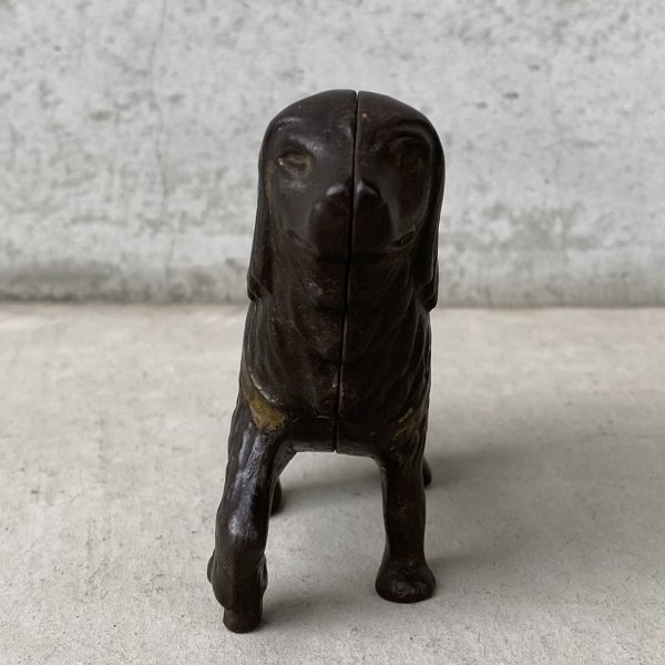 画像2: VINTAGE COINBANK PIGGY BANK  ST BERNARD ヴィンテージ 貯金箱 コインバンク / コレクタブル オブジェ キャストアイアン セントバーナード 犬 動物 鋳物 置物 アメリカ (1) (2)