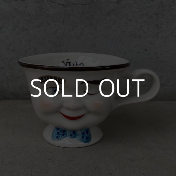 画像1: VINTAGE ANTIQUE BAILEYS CUP ヴィンテージ アンティーク ベイリーズ フェイスカップ / コレクタブル オブジェ ティーカップ マグカップ ノベルティ 陶器 食器 雑貨 (4) (1)