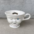 画像1: VINTAGE ANTIQUE BAILEYS HELEN HUNT CUP ヴィンテージ アンティーク ベイリーズ フェイスカップ ヘレンハント / コレクタブル オブジェ ティーカップ マグカップ ノベルティ 陶器 食器 雑貨 (1) (1)