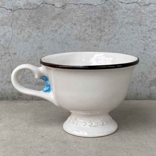 画像2: VINTAGE ANTIQUE BAILEYS CUP ヴィンテージ アンティーク ベイリーズ フェイスカップ / コレクタブル オブジェ ティーカップ マグカップ ノベルティ 女の子 陶器 食器 雑貨 (5) (2)