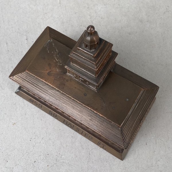 画像6: VINTAGE ANTIQUE COIN BANK THE LIVE STOCK NATIONAL BANK ヴィンテージ アンティーク コインバンク 貯金箱 / コレクタブル オブジェ インテリア ノベルティー 銀行 アメリカ USA  (6)