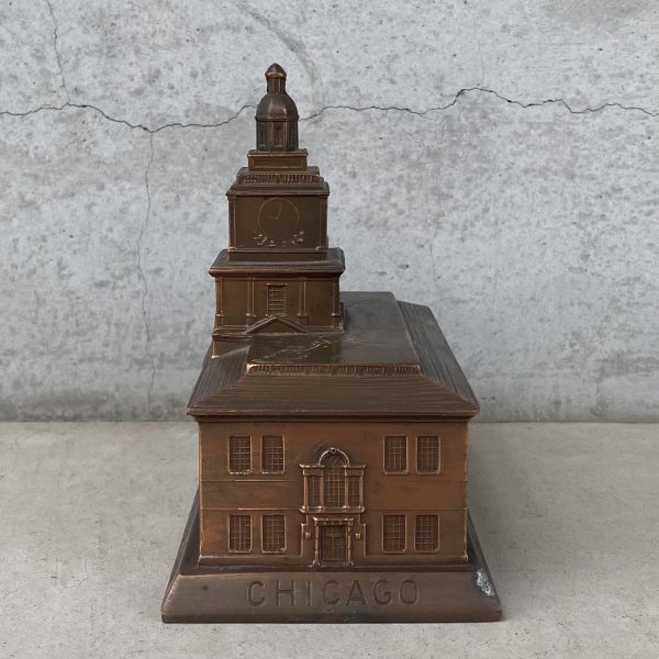 画像4: VINTAGE ANTIQUE COIN BANK THE LIVE STOCK NATIONAL BANK ヴィンテージ アンティーク コインバンク 貯金箱 / コレクタブル オブジェ インテリア ノベルティー 銀行 アメリカ USA  (4)