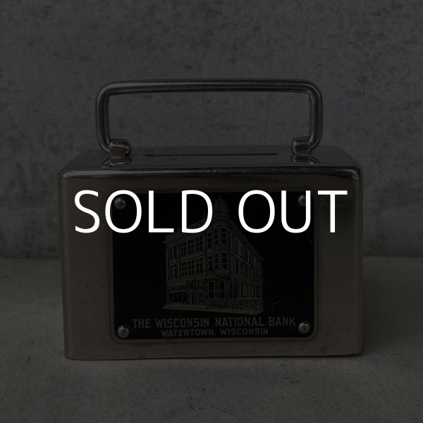 画像2: VINTAGE ANTIQUE COIN BANK AUTOMATIC RECORDING SAFE CO ヴィンテージ アンティーク コインバンク 貯金箱 / コレクタブル オブジェ インテリア ノベルティー 銀行 鍵付き アメリカ USA  (2)