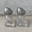 画像3: VINTAGE ANTIQUE BILLIKEN SALT AND PEPPER SHAKERS ヴィンテージ アンティーク ビリケン ソルト＆ペッパー 塩胡椒入れ / コレクタブル ガラス オブジェ アメリカ (3)