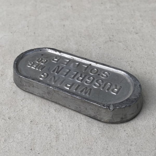画像6: VINTAGE ANTIQUE WIPING SOLDER RUSGREEN MFG.CO ヴィンテー ジアンティーク ワイプハンダ / コレクタブル インテリア インダストリアル ペーパーウェイト 重り 雑貨 店舗備品 アメリカ (6)