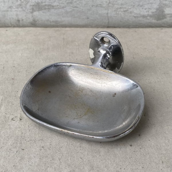 画像1: VINTAGE ANTIQUE SOUP DISH ヴィンテージ アンティーク ソープディッシュホルダー 石鹸置き / 石鹸台 洗面台 バスルーム ウォールインテリア 店舗什器 アメリカ (1)