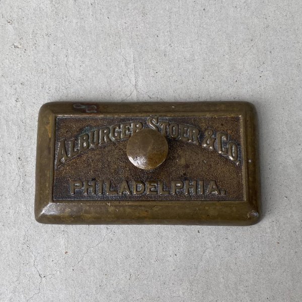 画像2: VINTAGE ANTIQUE PAPER WAIGHT ヴィンテー ジアンティーク ペーパーウェイト テイラーウェイト / コレクタブル インテリア ディスプレイ 重り 雑貨 店舗備品 フィラデルフィア アメリカ (2)