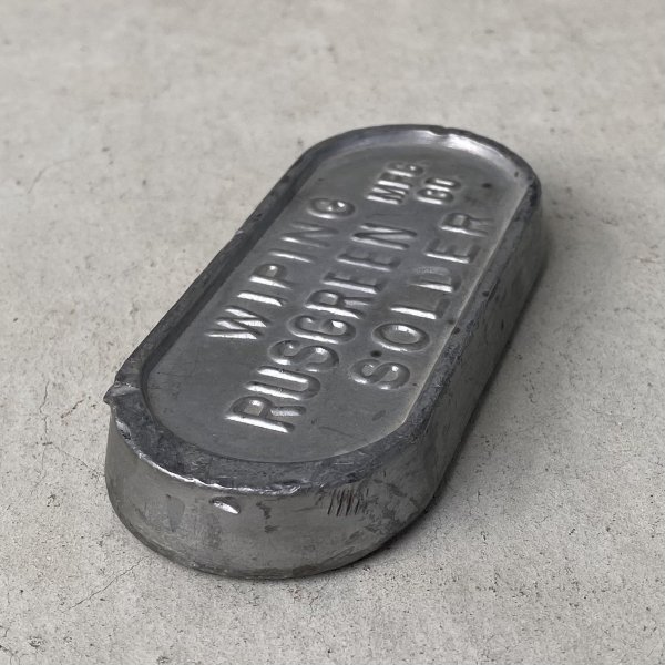 画像5: VINTAGE ANTIQUE WIPING SOLDER RUSGREEN MFG.CO ヴィンテー ジアンティーク ワイプハンダ / コレクタブル インテリア インダストリアル ペーパーウェイト 重り 雑貨 店舗備品 アメリカ (5)