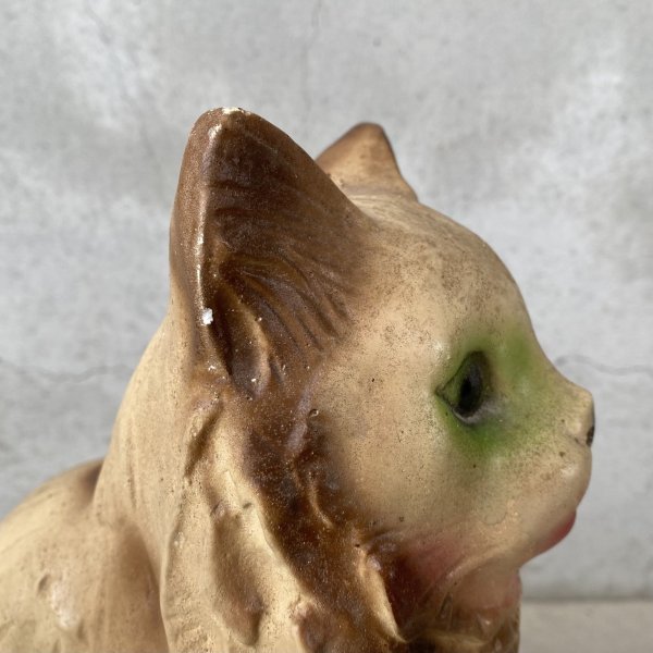 画像8: VINTAGE ANTIQUE CAT PIGGY BANK ヴィンテージ アンティーク 猫 コインバンク 貯金箱 オブジェ / コレクタブル ディスプレイ インテリア ねこ 置物 動物 アメリカ (8)