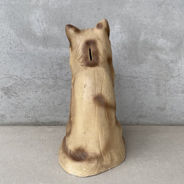 画像3: VINTAGE ANTIQUE CAT PIGGY BANK ヴィンテージ アンティーク 猫 コインバンク 貯金箱 オブジェ / コレクタブル ディスプレイ インテリア ねこ 置物 動物 アメリカ (3)