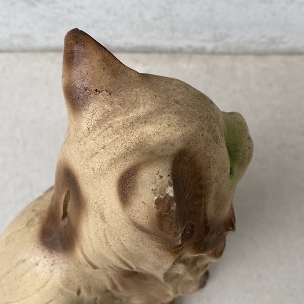 画像9: VINTAGE ANTIQUE CAT PIGGY BANK ヴィンテージ アンティーク 猫 コインバンク 貯金箱 オブジェ / コレクタブル ディスプレイ インテリア ねこ 置物 動物 アメリカ (9)