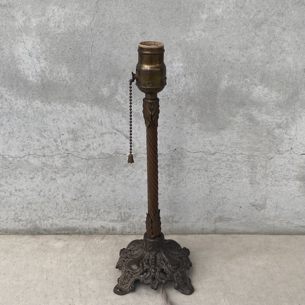 画像3: VINTAGE ANTIQUE DESKLAMP ヴィンテージ アンティーク デスクランプ スタンドライト 卓上ライト 照明 / テーブルランプ ろうそく型 キャンドル 店舗什器 アメリカ (3)